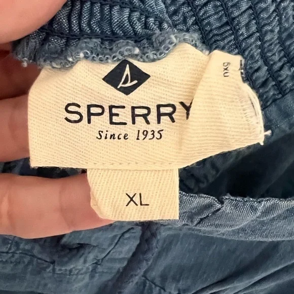 Sperry Chambray Denim Nautical Dress Sz XL - Picture 4 of 6